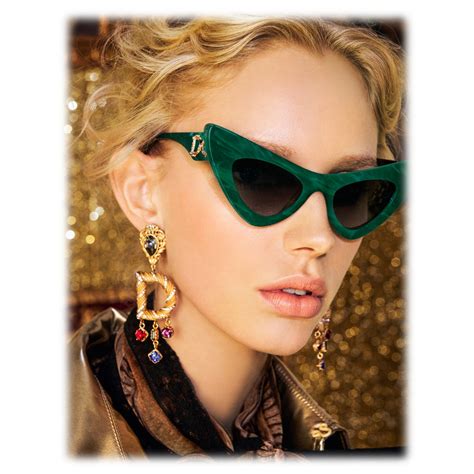 dolce and gabbana green sunglasses